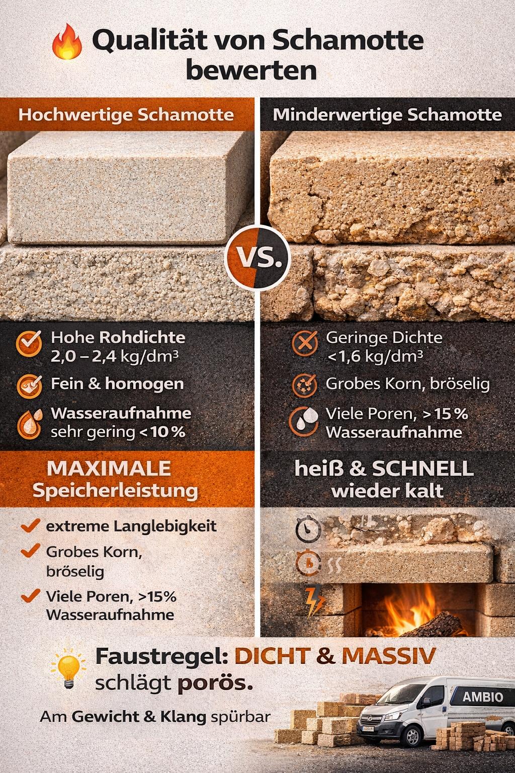 Schamotte - fundiertes Wissen