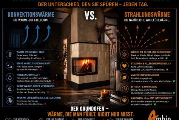Strahlungswärme vs. Konvektionswärme